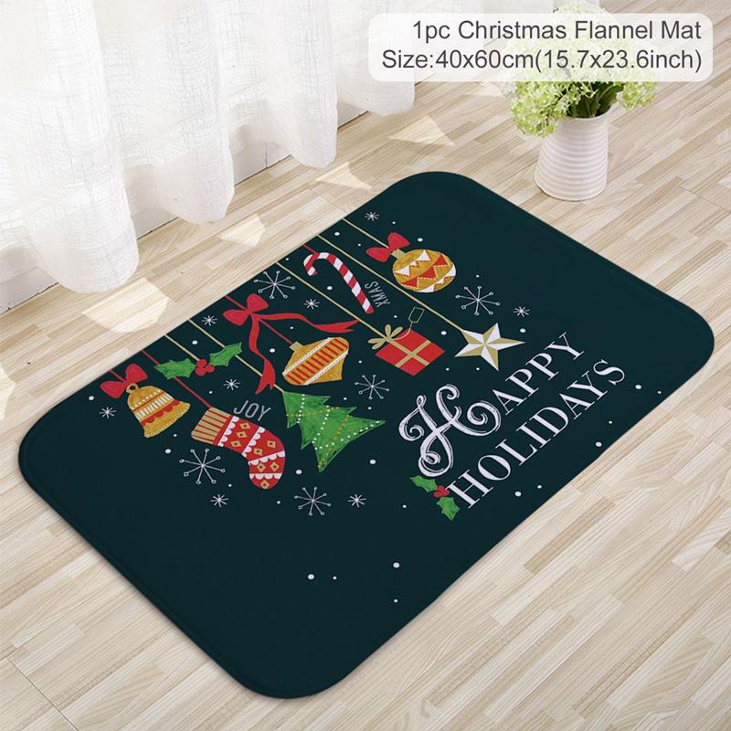 Christmas Carpet Santa Claus Mats Merry Christmas Decor For Home 2025 Living Room Children Bedroom Navidad Happy New Year Gifts