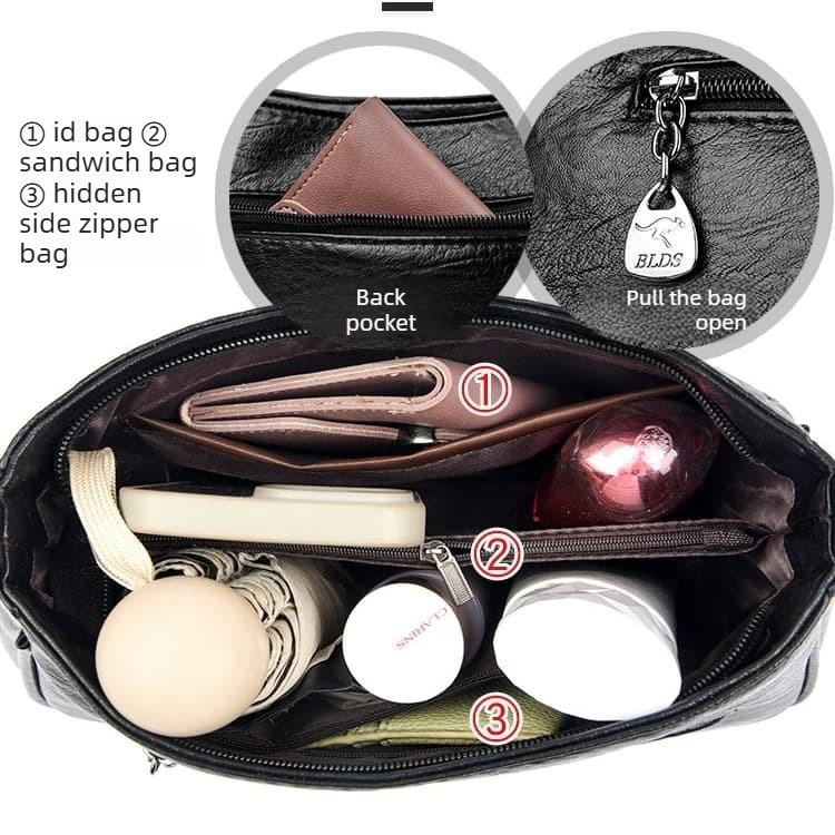 Embossed armpit bag women's shoulder messenger bag