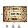 Vintage Santa Claus Metal Tin Sign Wall Art Christmas Rustic Holiday Decor Indoor Outdoor 11.9x7.9 Inch 2D Flat
