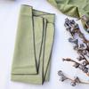 6PCS Multi-functional Solid Color Cotton Linen Napkin Square Sewn Edged Dining Table Napkin Washable Tea Towel Wedding