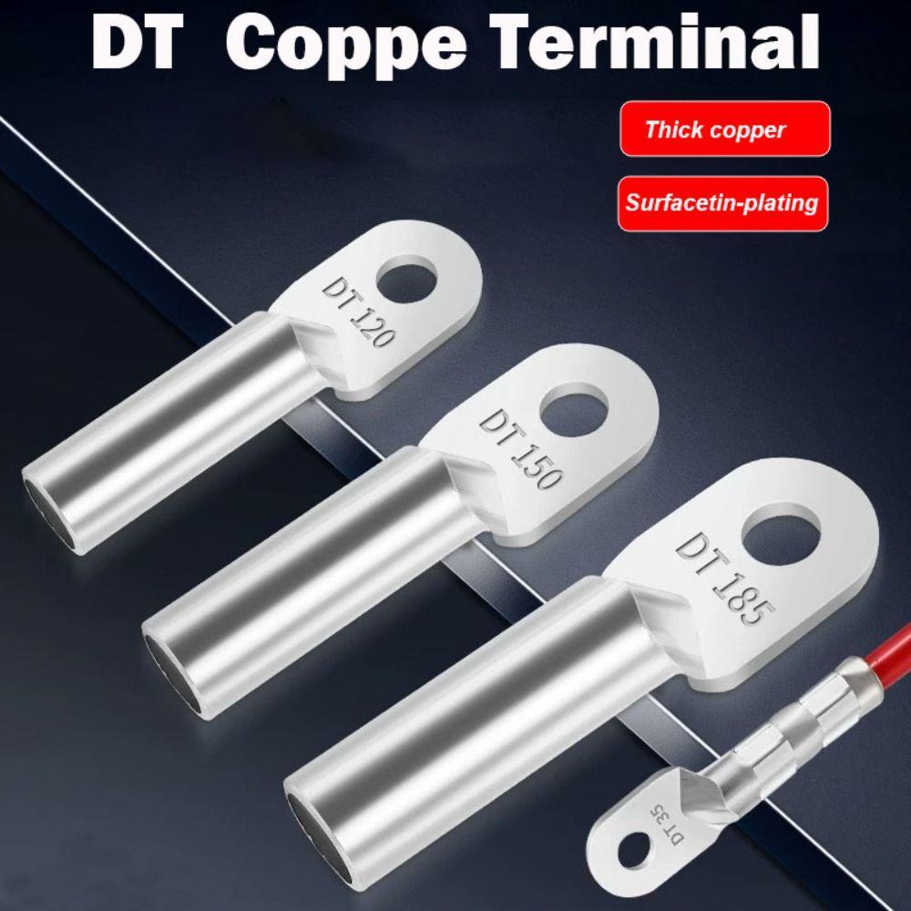 

Tin-plating Coppe Terminal DT Terminal Lug New Wire Joint Wire DT-50