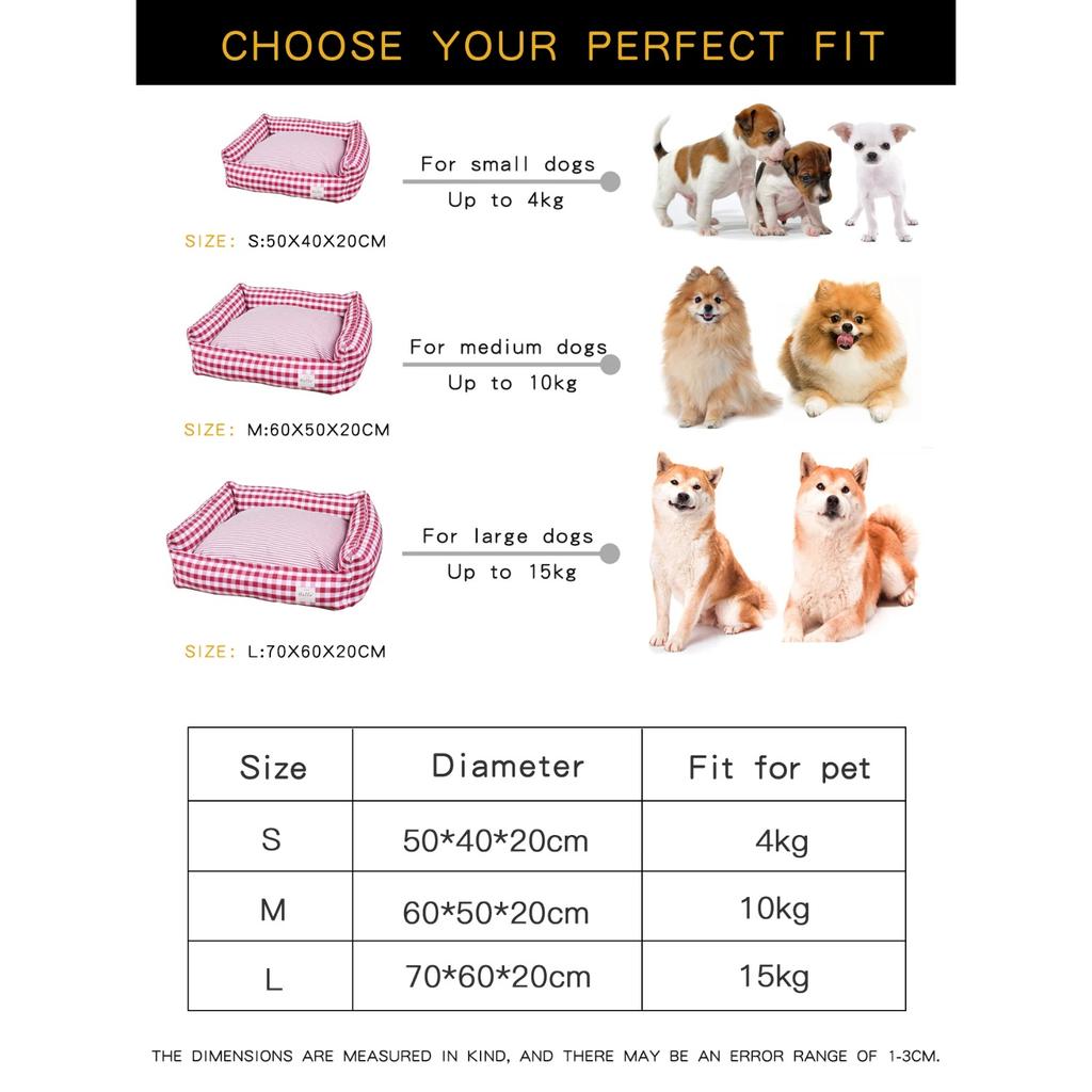 Pet Bed for Dog Small Beds Medium Kennel Cushion Large Sofa Puppy Accessories Washable Cats Basket Warm Big Dogs Accessory Mat