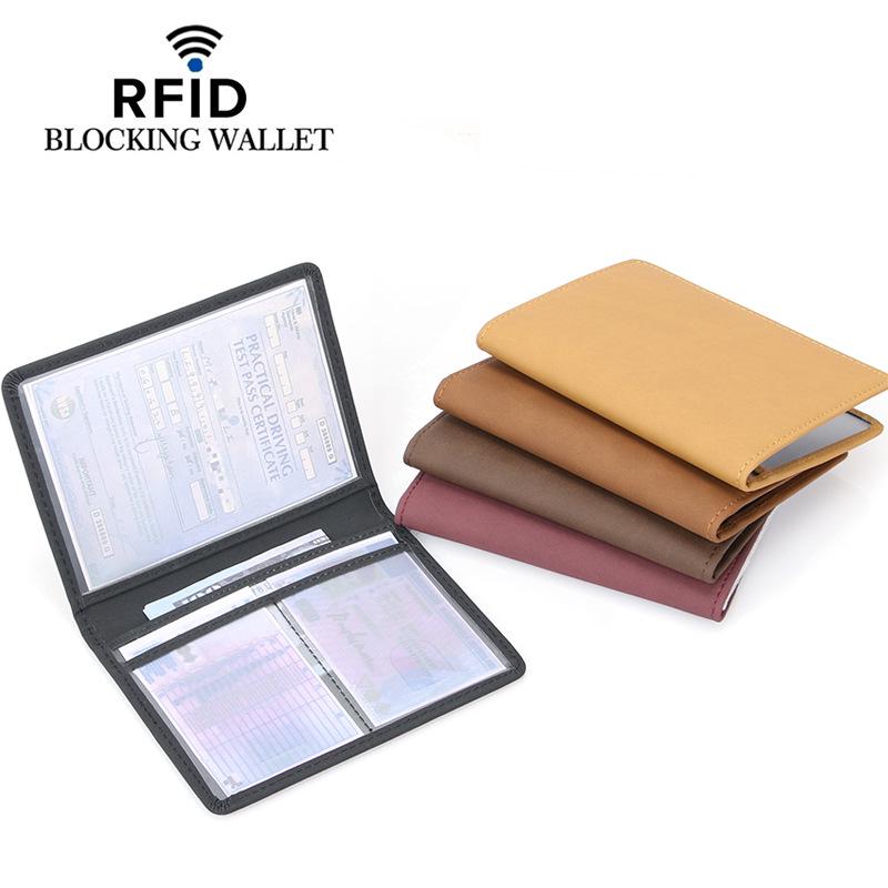 RFID Retro European Driver's License and Car Registration Card Holder