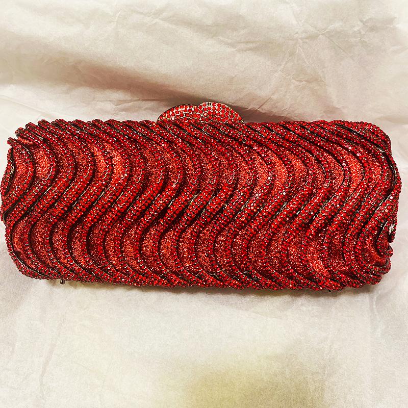Diamond Wedding Party Purse White Clear Evening Bag Clutch Lady Dinner Purses Handbags Formal Women Crystal Wedding Bridal