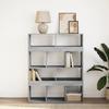 VidaXL Bookcase Sonoma Grey 100x33x125.5 Cm Engineered Wood 3309362