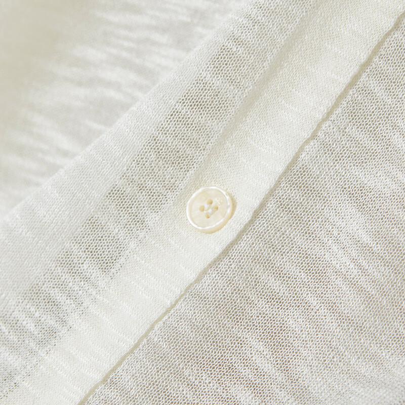 Women's French V-Neck Bamboo Knot Yarn Lightweight Cardigan