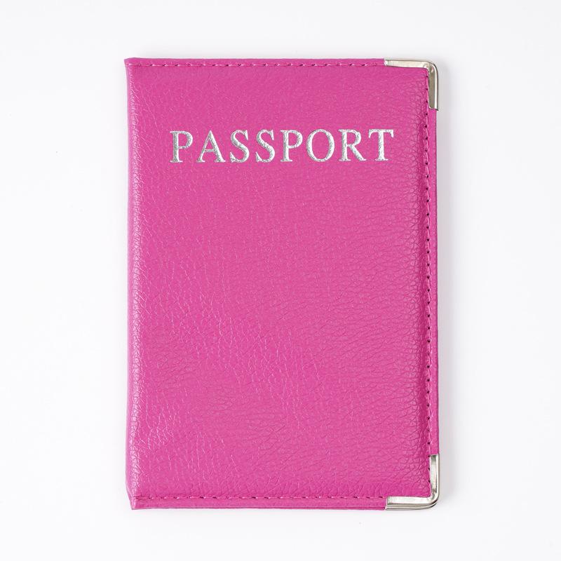 Passport Cover Pu Leather Travel Passport Holder Protector Case Organizer Ticket Document Business Credit Id Cards Wallet