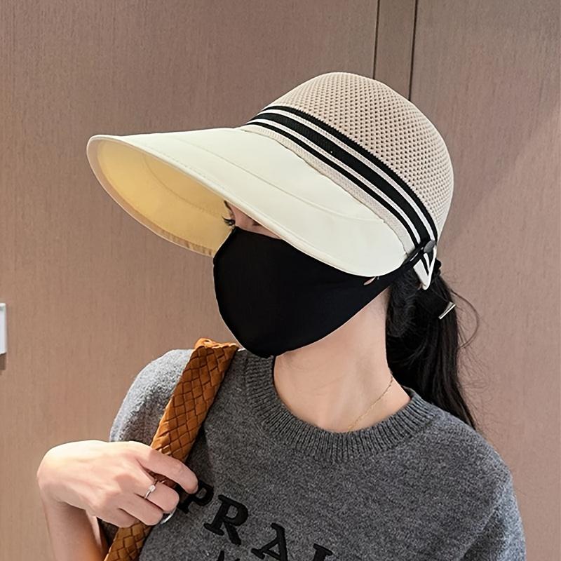 New Women's Sun Hat Sun Hat for Summer Beach Protection Wide-Brim Quick-Dry Fisherman Hat Duckbill Cap