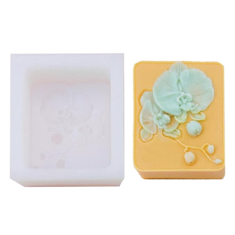 

Artistic Square Flower Mold For Homemade Candle Soap Plaster Crafts Car Diffuser Essential Oil Accessory