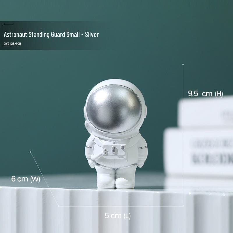 Astronaut Phone Holder, Pen Holder, and Tissue Box for Living Room Resin Ornaments.