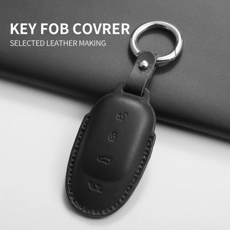 For Lixiang L9 L8 L7 L6 Remote Control Protect Cover Durable Accessories Pu Leather Car Key Case Cover