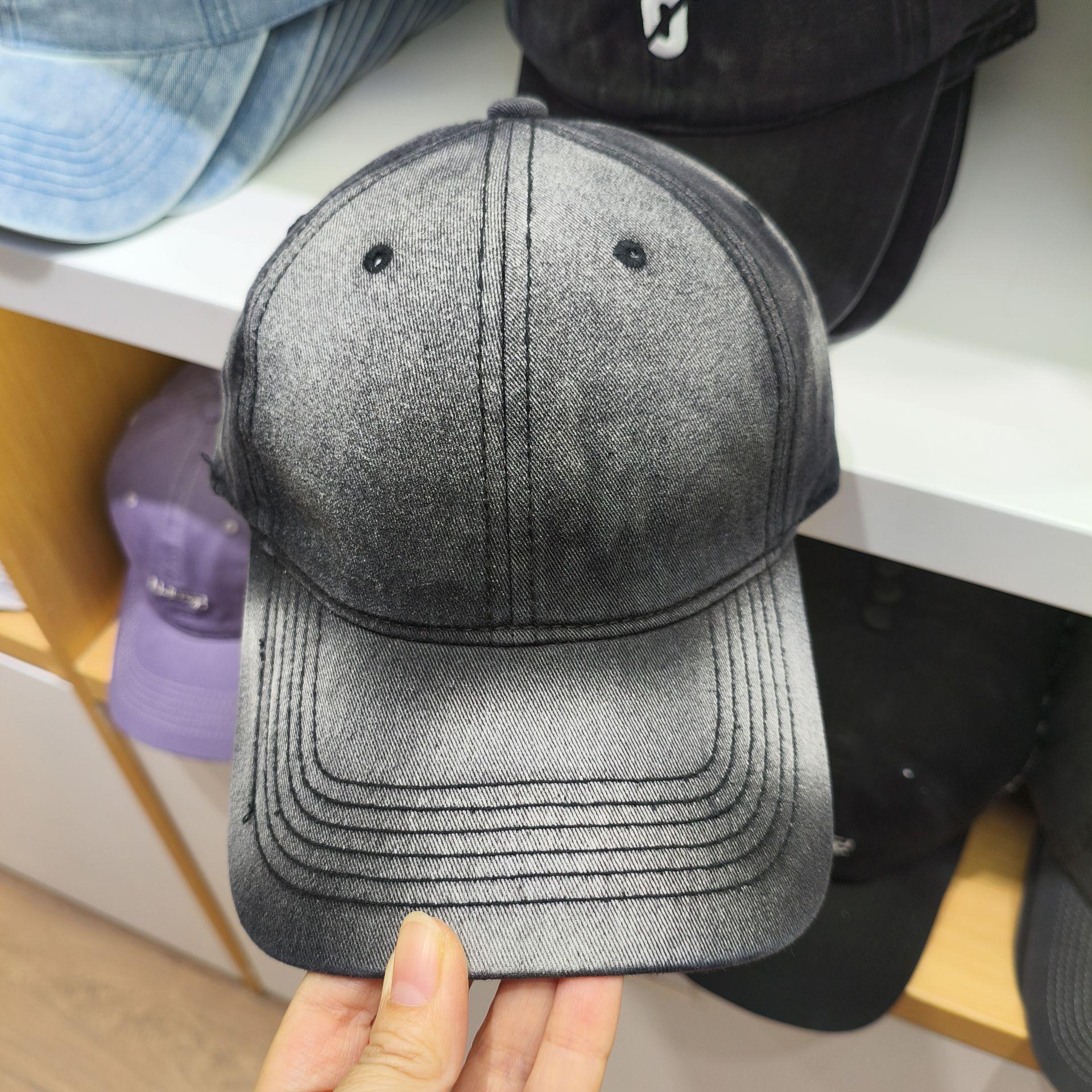 Ретро Градиентная Джинсовая Кепка Утконос - Модная Бейсболка Унисекс One Size чёрный