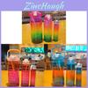 Plastic Cup Set Large Capacity Sports Water Bottle With Straws For Outdoor Fitness And Travel