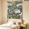 Simon'S Cat Wall Tapestry Aesthetic Wall Hanging Printed Fabric Blanket Decorative Tapestries For Bedroom Living Room Home Decor