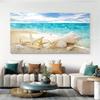 Unframed Sea Beach Shell Star Landscape Canvas Poster - Modern Art for Living Room Decor