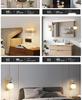 Solid Wood Glass Wall Lamp for Bedroom, Living Room, or Study - Chinese Art and European Style
