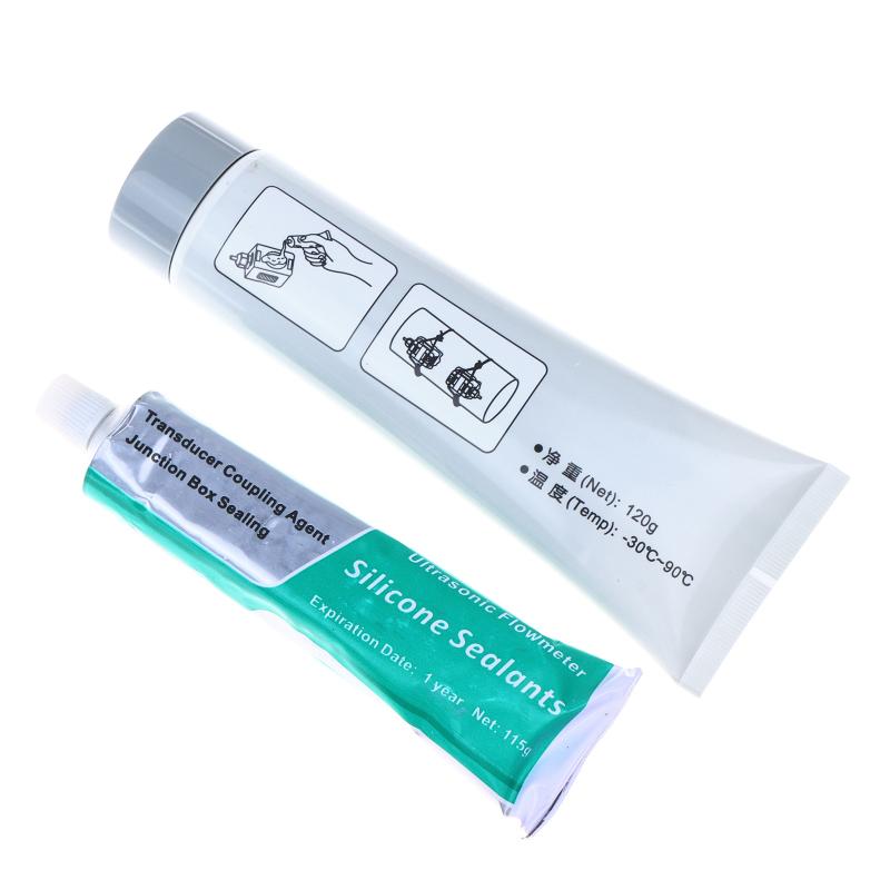 Ultrasonic Flowmeter Sensor Coupling Agent 115/120g TZM-1 High Conductivity Sealant for Industrial Pipe Flow Testing