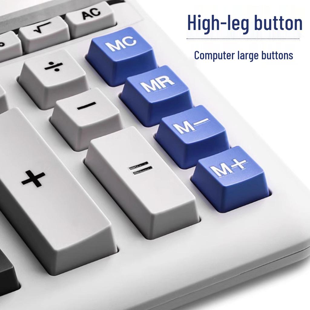 Morning Light Solar-Powered Calculator for Office & Student Use with Voice Feature for Accounting & Finance