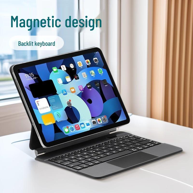 Magnetic Suspension Magic Keyboard for iPad Air 11th Gen & Pro 13 - Backlit with Sleep Air 5 Protective Case