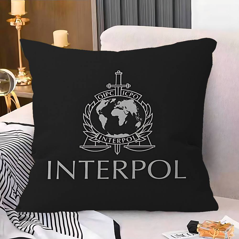 I-Interpols LOGO Pillowcase toon Gift Cushion Cover Bedroom Home Sofa Chair Seat Decor pillow case
