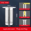 304 Stainless Steel Floor Drain Deodorizer, Sewer Filter Net, Anti-Clogging Device, Efficient Drainage, Universal for Sinks