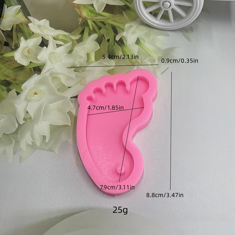 

Брелок для ключей в форме стопы Силиконовая форма для заливки эпоксидной смолой Креативный DIY брелок для ключей Форма из силикагеля в форме стопы