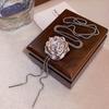 ins cold wind pull adjustable rose necklace female summer personality simple collarbone chain temperament sweet cool necklace