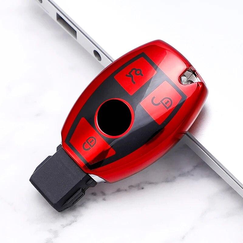 

2/3 кнопки для Mercedes Benz ABGR Class GLA GLK W176 W204 W251 W463, мягкий чехол из ТПУ для дистанционного ключа автомобиля, брелок, аксессуары