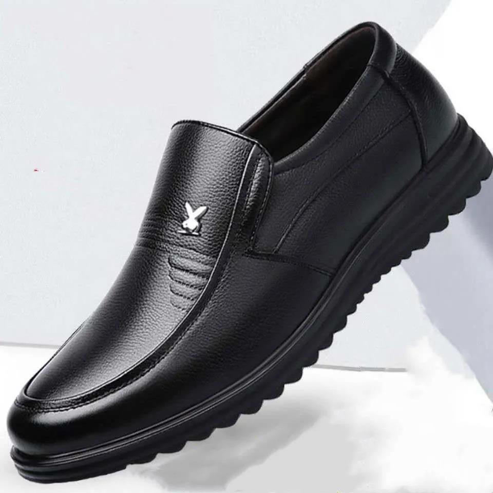 Premium brune skinn herreloafers - Polstret innersåle for komfort hele dagen, allsidige formelle og fritidssko for Europa/Russland-markedet