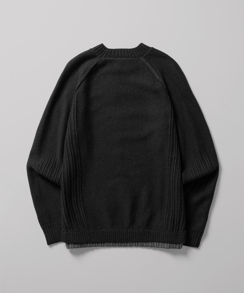 DICKIES Layered Pullover Knit Black