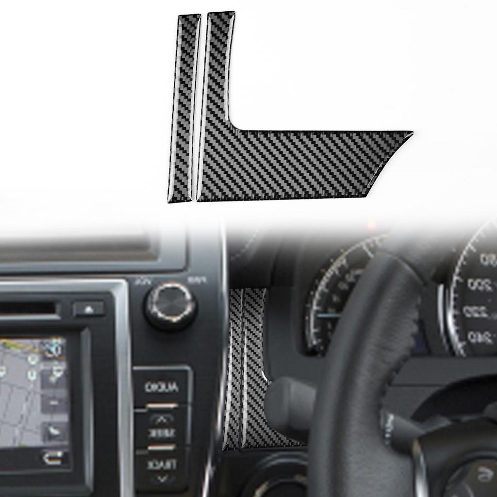 Toyota Camry 12-14 Carbon Fiber Interior Parts: Steering Wheel, Console, Gear Shift, Door Handles