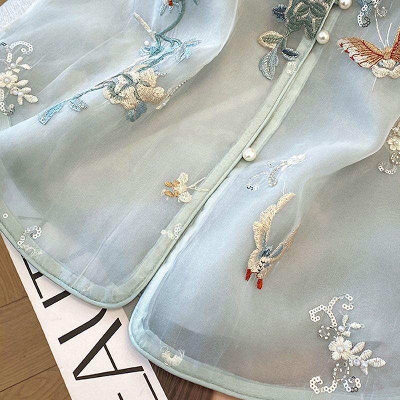 Weste Weste High-End Weste Retro besticktes Westenoberteil Sommer