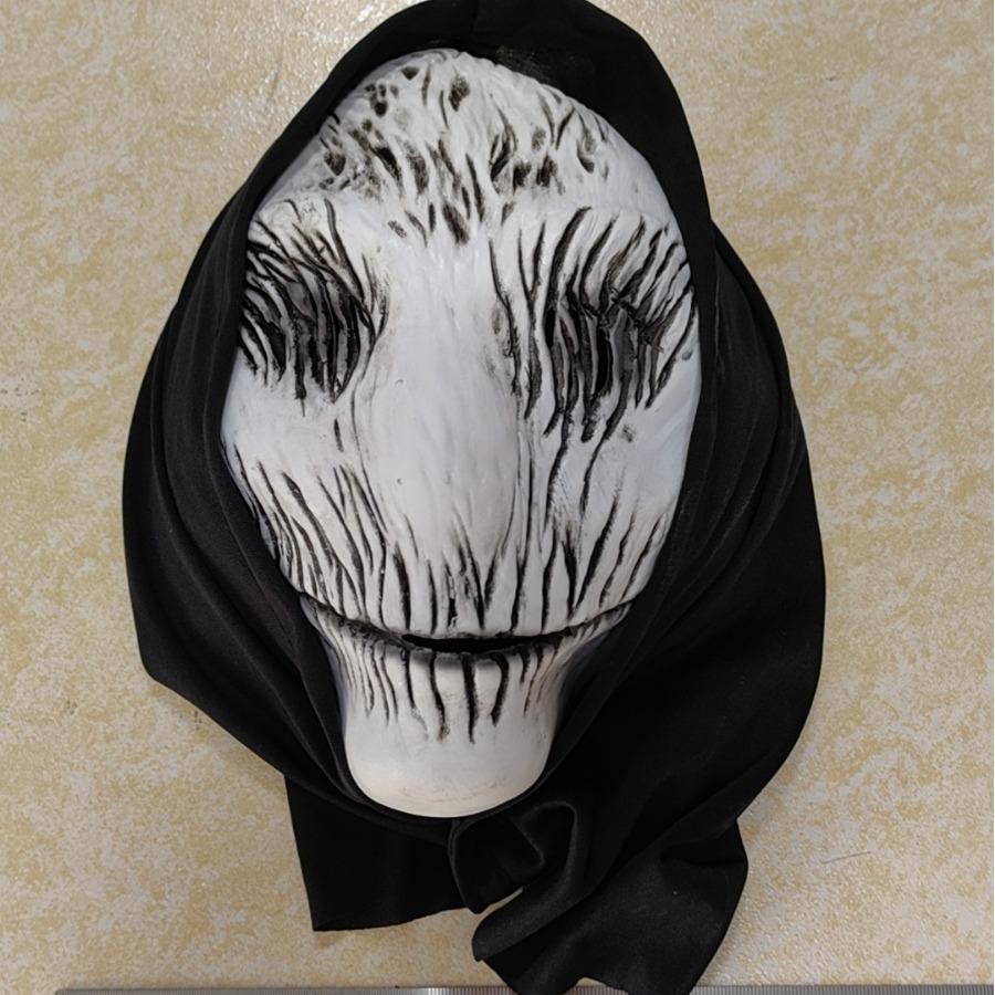 Ghost Mask Smile mask helloween party Halloween smiley face mask headgear Average Size