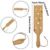 Wood Canoe Paddle Airflow Holes 13.3 Inch Boat Kayak Paddle Ergonomic Grip Wood Paddles Marine Tools Sturdy Shaft For Boating