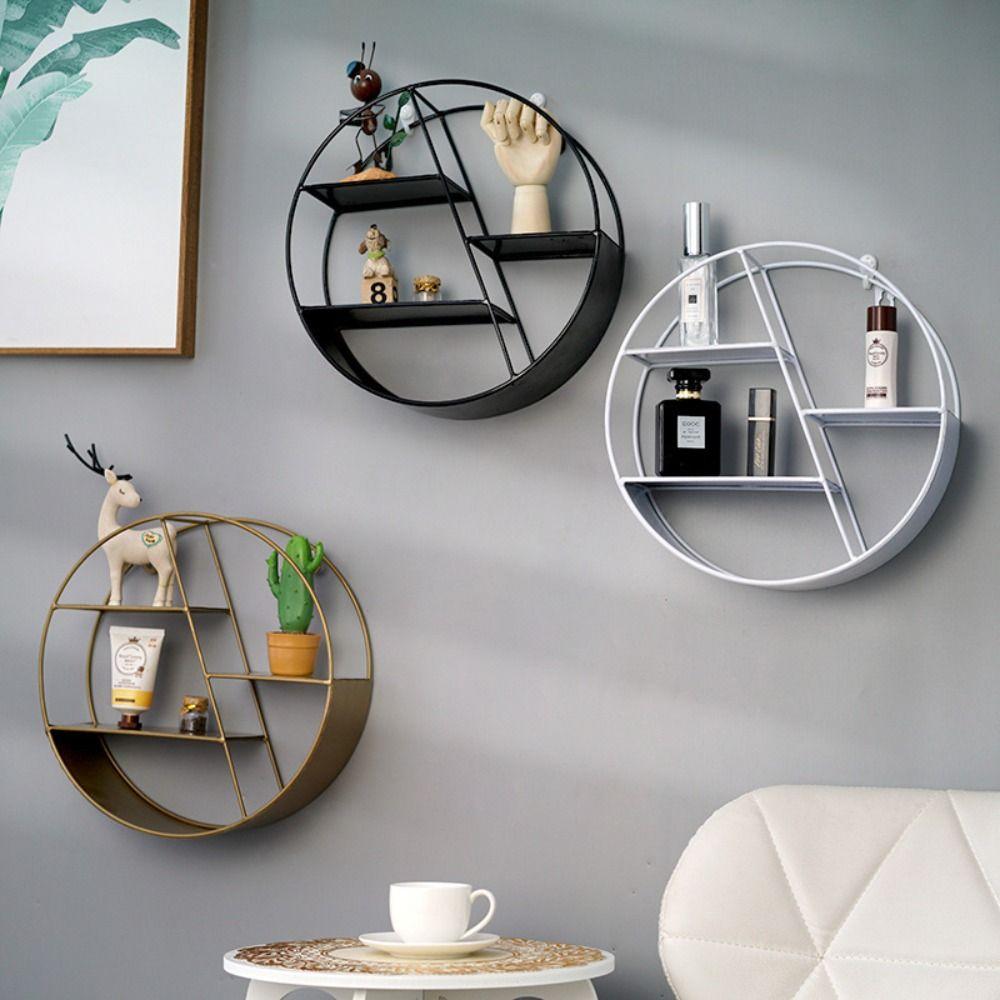 

Minimalist Storage Rack Iron Organizer Rack Home Decoration Hanging Holder Bedroom Style 6
