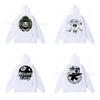 Mens Oversized Hooded Sweatshirt With Letter Print Streetwear Style Cotton Pullover Winter