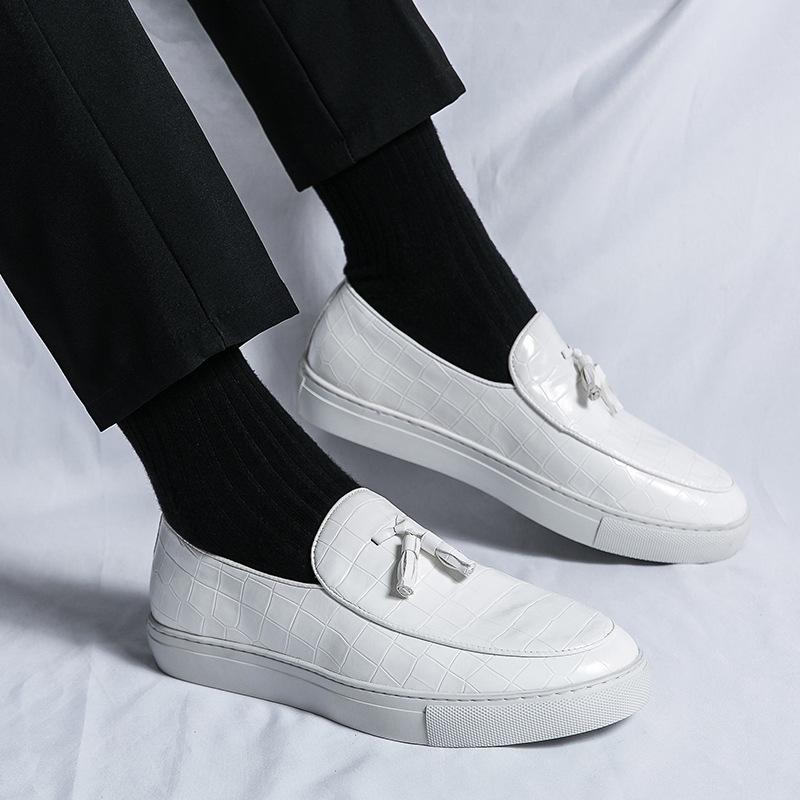 Spring New Trend Large Size Board Shoes Men's Foot Leather Shoes Men's Business Casual Board Shoes Korean Version of Trend Men's Shoes