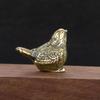 1 Pcs Retro Bird Animal Figurines Miniatures Craft Small Sparrow Statue Metal Brass Tea Pet Table Ornament Home Decoration