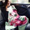1pc Dinosaur Printing Lightweight Flannel Blanket, Comfortable and Warm Blanket, for Camping Sofa Bed and Couch Office, Gift