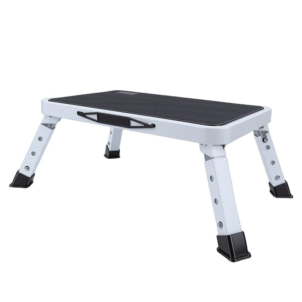 RV Step Stool 3 Gears Height Adjustable Non Slip Wide Finish 150KG Load Capacity RV Platform Step Stool