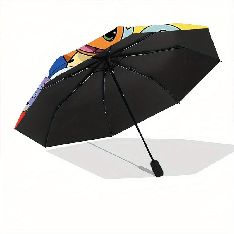Pokémon Automatic Open Umbrella Compact Foldable Design, Durable Fabric for Casual Travel Companion for Outdoor A0822015
