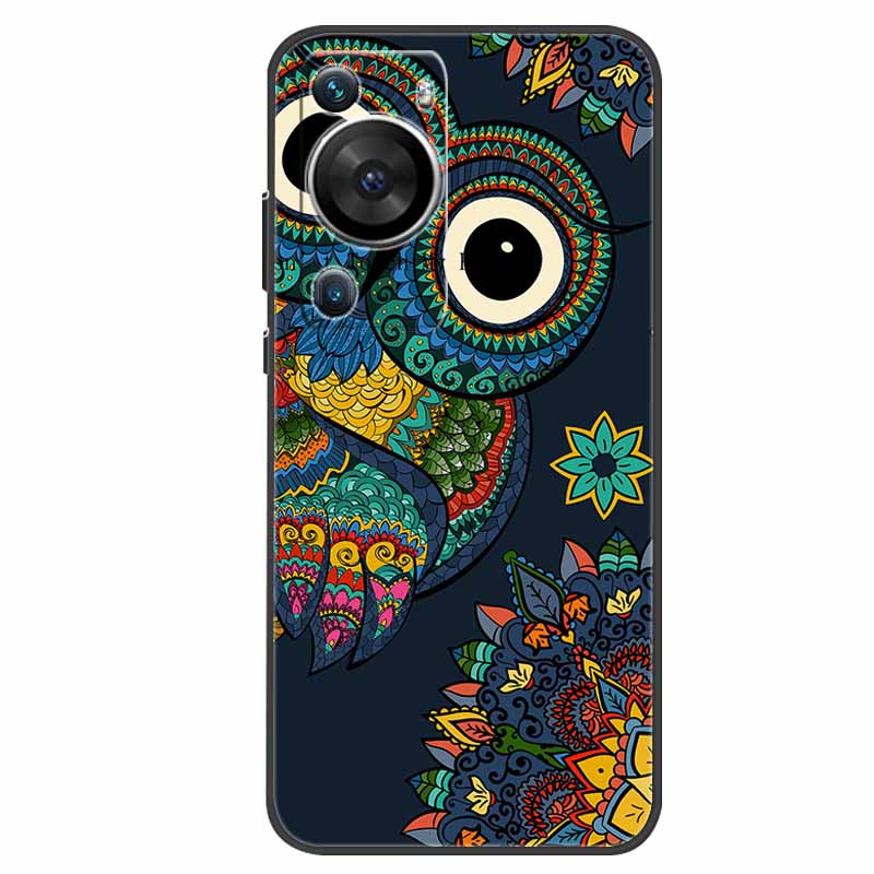 For Huawei P60 Pro Case Animals Protector Soft Silicone Phone Back Cover Cases for Huawei P60 Pro Coque Shockproof Wolf New Capa