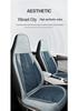 Universal All-Season Linen Car Seat Cushion - Breathable, Full Surround for Five-Seaters