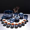 Chaxun Dehua Enamel Gold-Inlaid 16-Piece Tea Set
