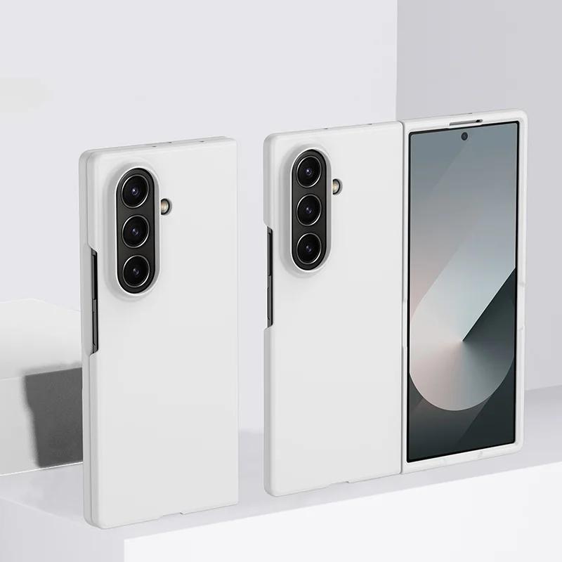 Fashion Luxury Skin Feel Frosted Matte Phone Case For Samsung Galaxy Z Fold 7 6 5 4 3 2 Candy Color PC Shockproof Protect Cover