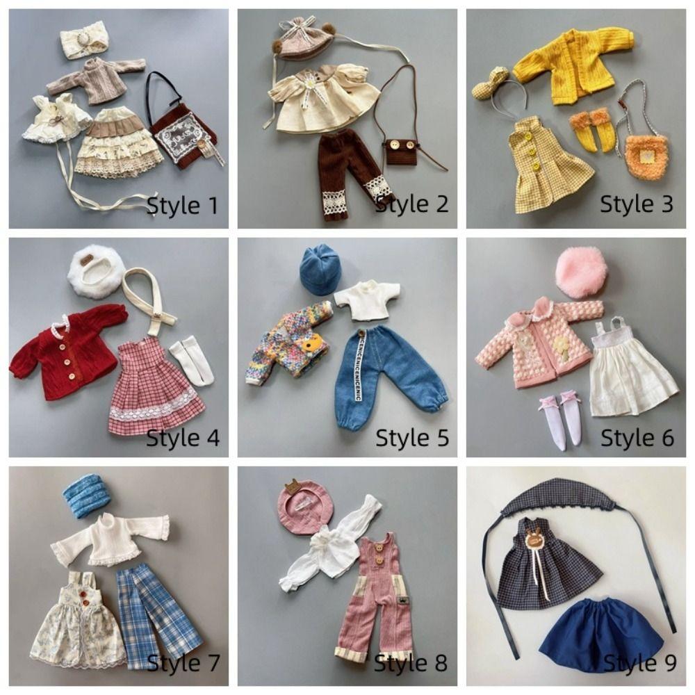 Dress Up Bjd Doll Clothes Casual Style Mini Doll Dress BJD Enthusiasts 1/6 Dolls Clothes  30cm