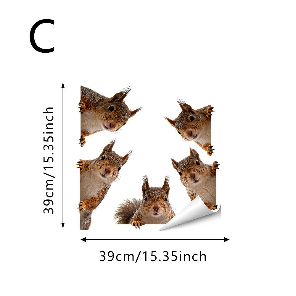 Dierlijke Statische Glassticker, Schattig Konijn, Panda, Puppy, Koelkast Raamsticker