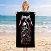 Metallica Album Artwork Schnelltrocknendes, hochsaugfähiges Strandtuch, geeignet für Strand, Pool, Fitnessstudio und Reisen. Sport-Schweißtuch Praktisch und langlebig