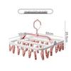 Windproof Foldable 32-Clip Hanger for Drying Clothes, Pants, Socks, and Underwear