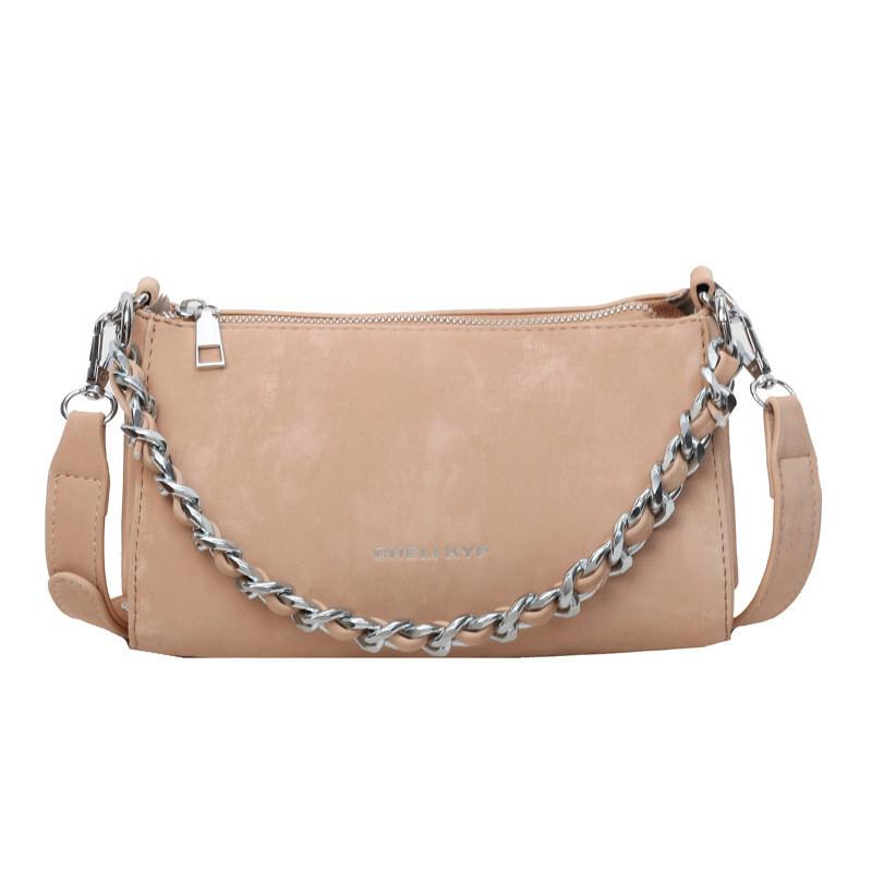 

Chic Chain Purse 2024 Latest Small Niche Design Triangle Snack Bag Versatile Single Shoulder Bag хакі